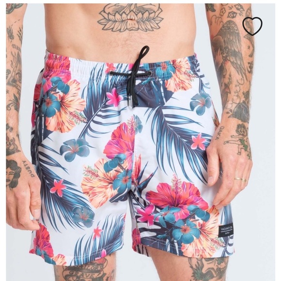 Vacancy Co. Men’s Floral Swim Trunks – Size M – Tropical Print – NWT - Picture 7 of 9
